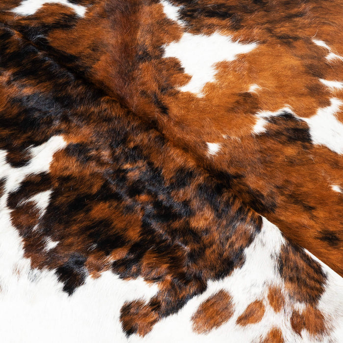 Tricolor Cowhide Rug Size 7'8" L x 7'0" W 1719