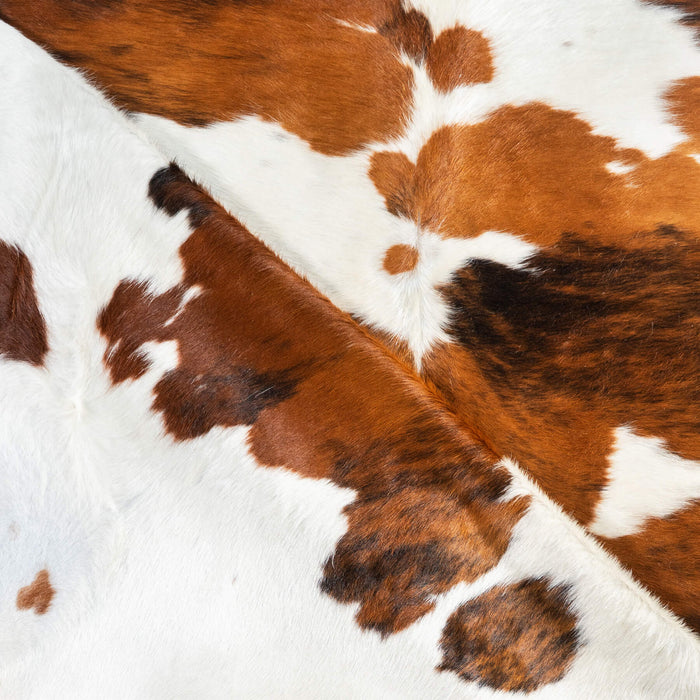 Tricolor Cowhide Rug Size 7'4" L x 6'11" W 1723