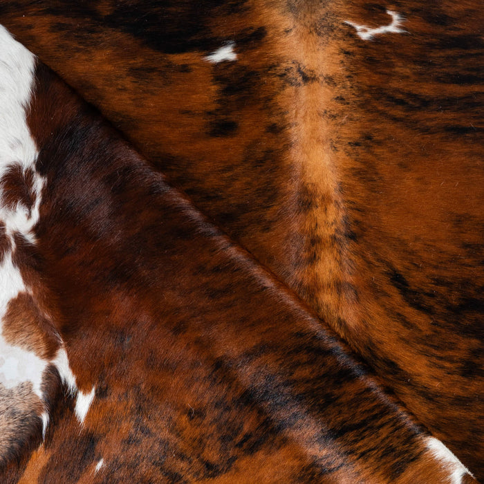 Tricolor Cowhide Rug Size 7'.3" L x 6'8" W 1725