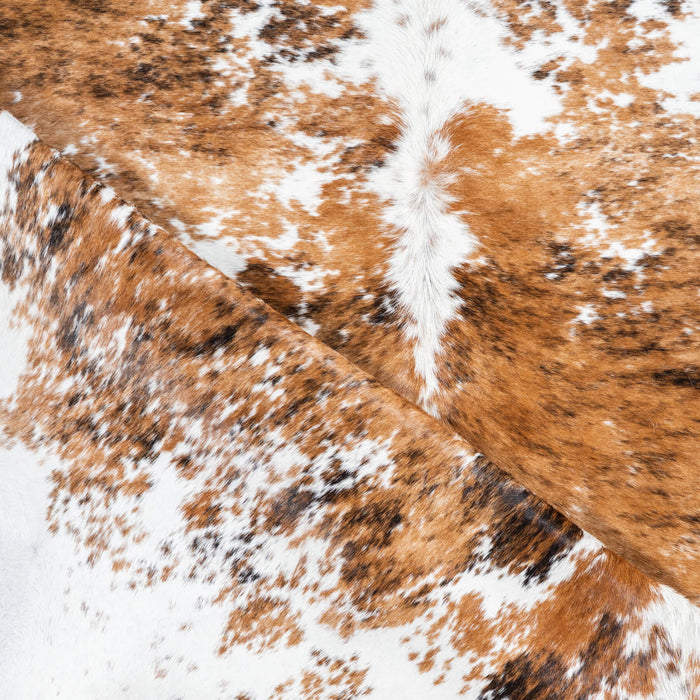 Tricolor Cowhide Rug Size 7'2" L x 6'8" W 1732