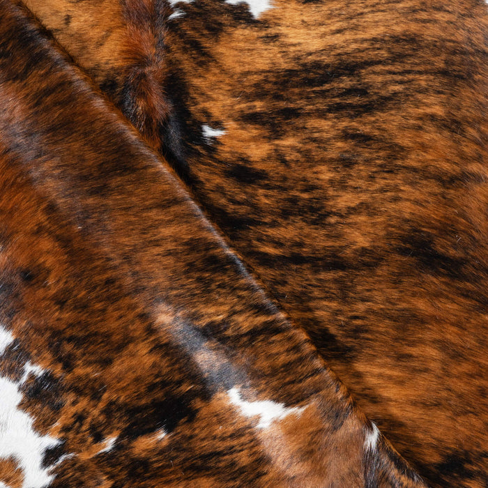 Tricolor Cowhide Rug Size 6'10" L x 5'11" W 1736