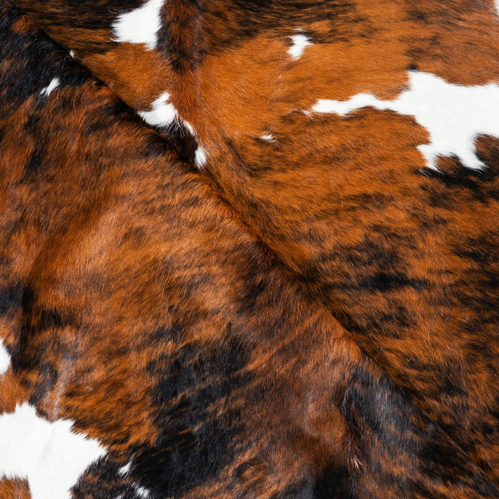 Tricolor Cowhide Rug Size 7'1" L x 6'6" W 1738
