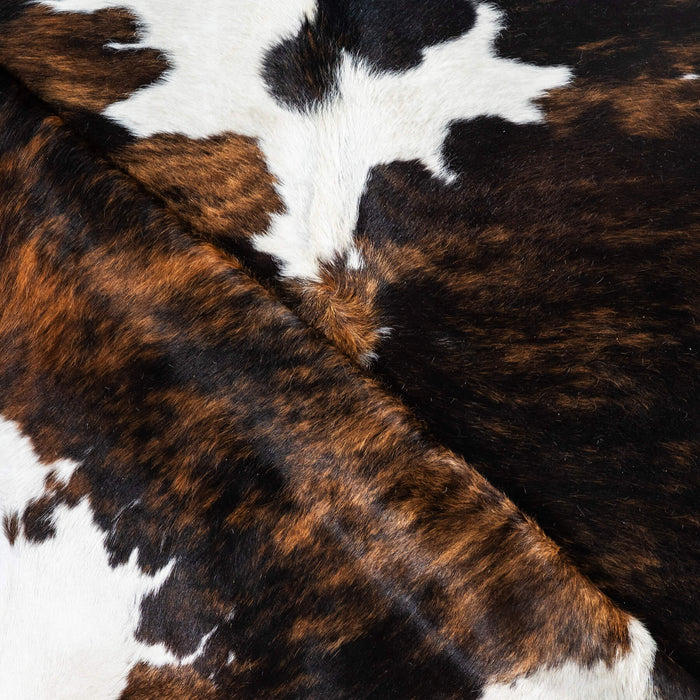 Tricolor Cowhide Rug Size 6'11" L x 6'7" W 1739