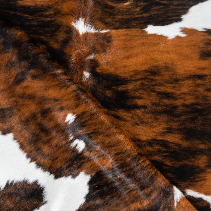 Tricolor Cowhide Rug Size 6'7" L x 6'4" W 1747