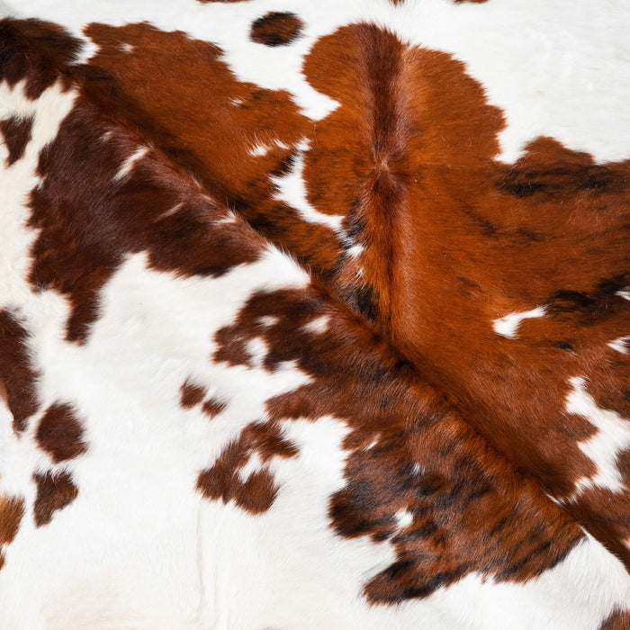 Tricolor Cowhide Rug Size 7'3" L x 6'11" W 1748