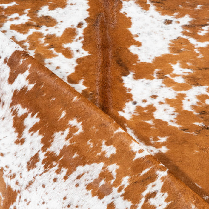 Tricolor Cowhide Rug Size 6'10" L x 5'6" W 1749