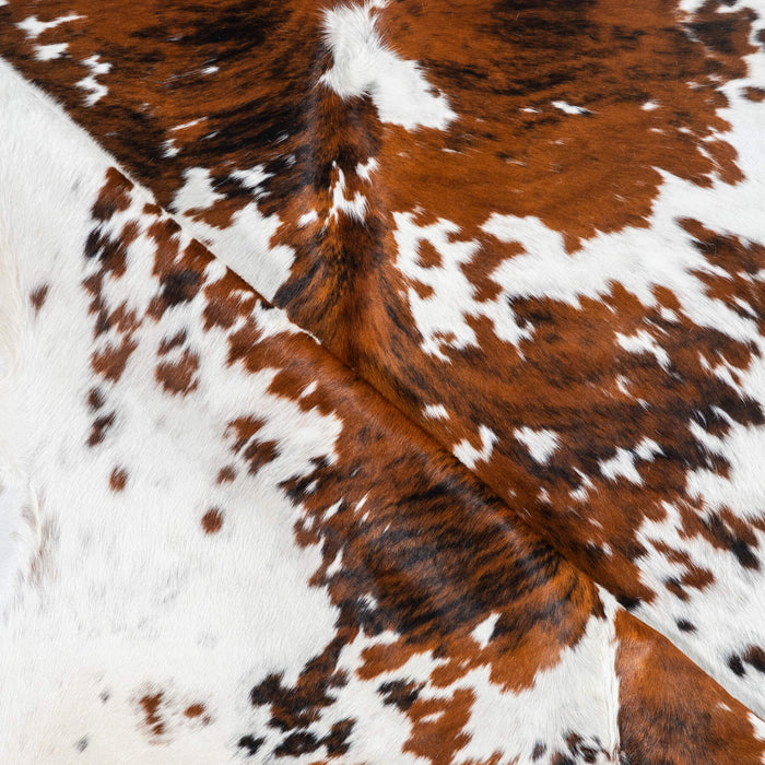 Tricolor Cowhide Rug Size 6'8" L x 6'0" W 1759