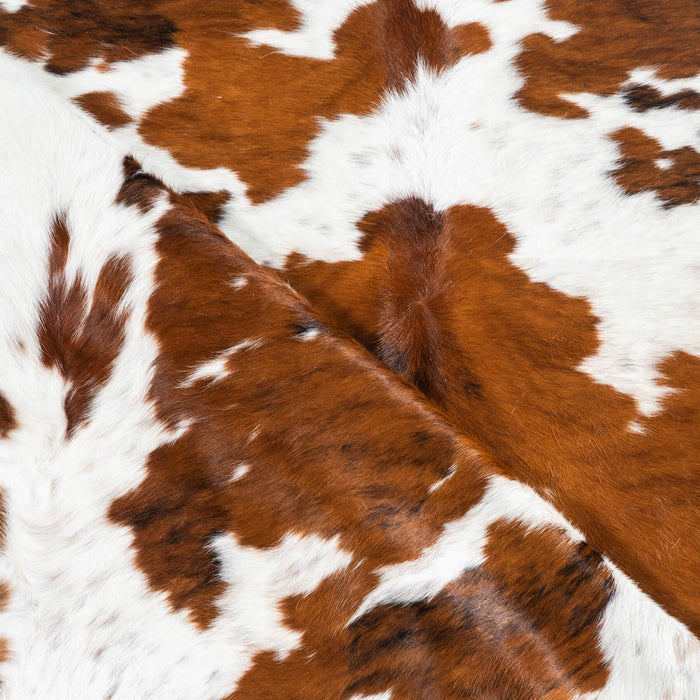 Tricolor Cowhide Rug Size 7'1" L x 6'10" W 1763