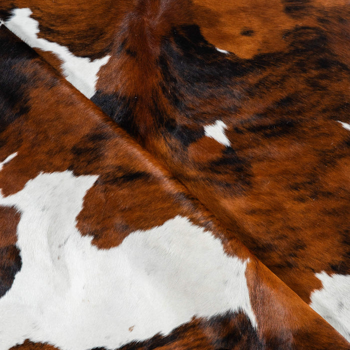 Tricolor Cowhide Rug Size 7'1" L x 6'6" W 1767