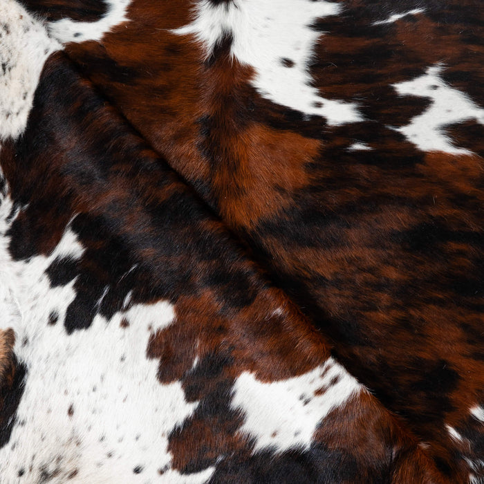 Tricolor Cowhide Rug Size 7'10" L x 6'10" W 1768