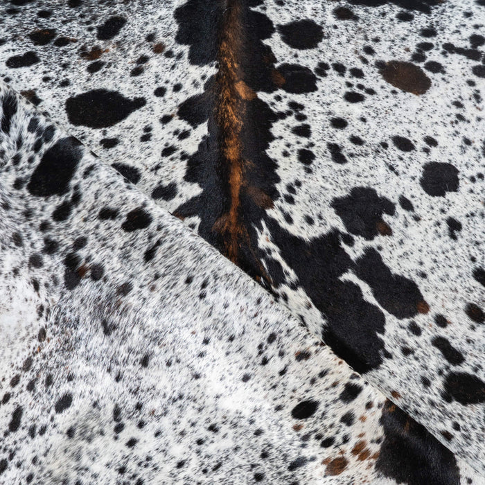 Tricolor Cowhide Rug Size 7'8" L x 6'5" W 1774