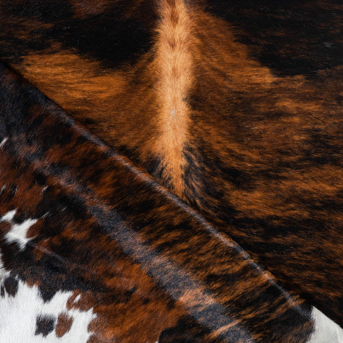 Tricolor Cowhide Rug Size 7'6" L x 6'10" W 1779