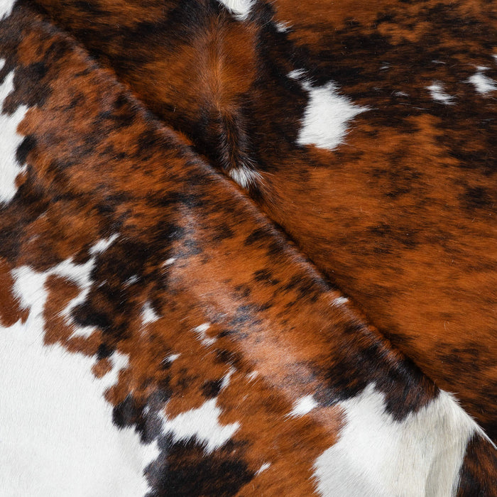 Tricolor Cowhide Rug Size 7'2" L x 6'8" W 1783
