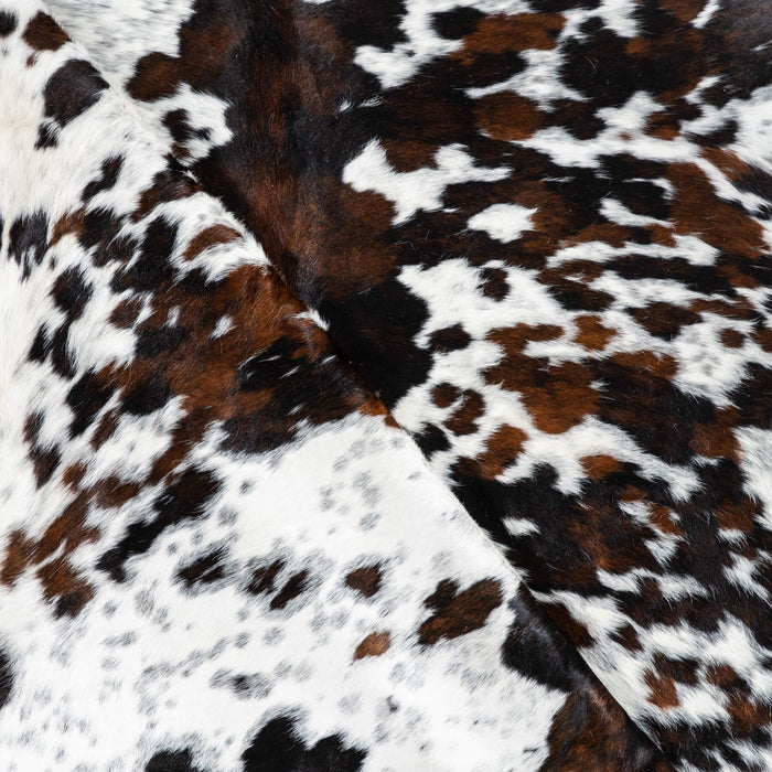 Tricolor Cowhide Rug Size 7'5" L x 6'6" W 1798