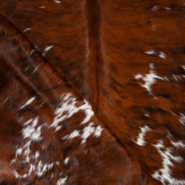 Tricolor Cowhide Rug Size 7'4" L x 6'6" W 1813