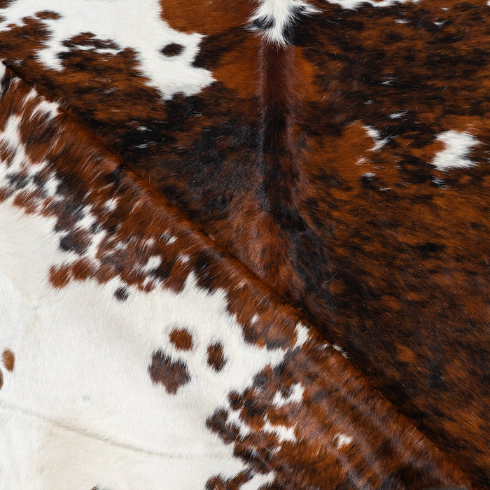 Tricolor Cowhide Rug Size 8'1" L x 7'3" W 1818