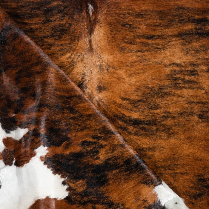 Tricolor Cowhide Rug Size 7'8" L x 7'1" W 1822