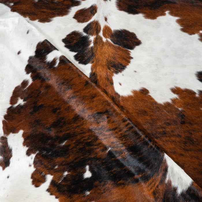 Tricolor Cowhide Rug Size 8'3" L x 7'6" W 1835