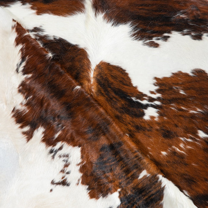 Tricolor Cowhide Rug Size 7'2" L x 6'10" W 1840