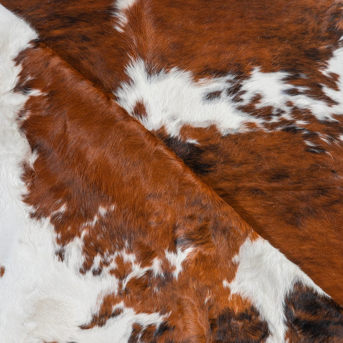 Tricolor Cowhide Rug Size 6'10" L x 6'2" W 1853
