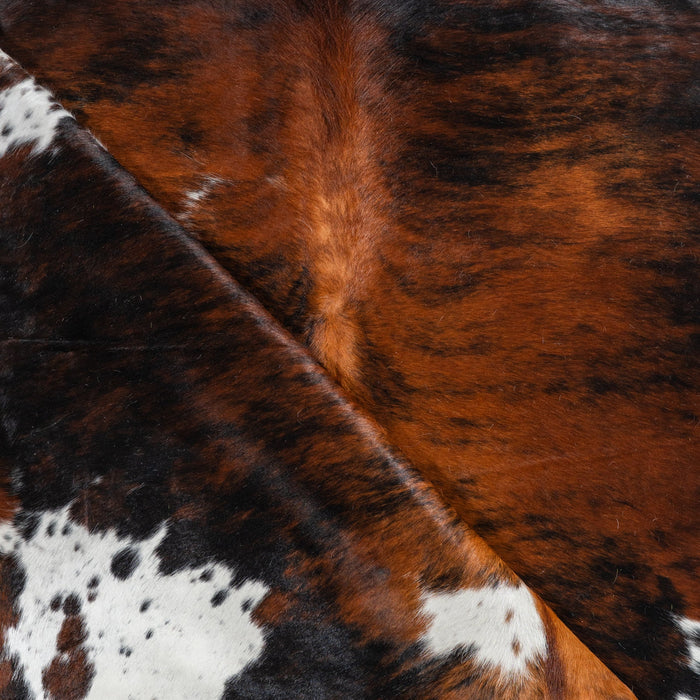 Tricolor Cowhide Rug Size 7'10" L x 6'8" W 1869
