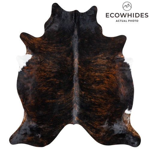 Dark Brindle Cowhide Rug Size 7'0" L x 6'5" W 1901