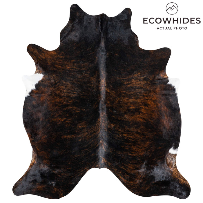 Dark Brindle Cowhide Rug Size 7'0" L x 6'5" W 1901
