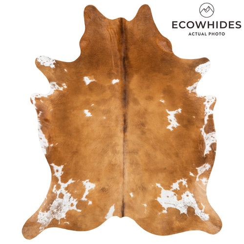 Dark Tricolor Cowhide Rug Size 7'9" L x 6'6" W 1905