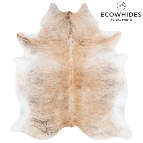 Light Brindle Cowhide Rug Size 7'9" L x 6'9" W 1909