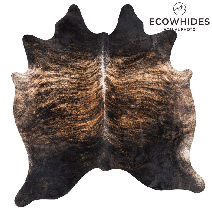 Dark Brindle Cowhide Rug Size 7'8" L x 7'5" W 1995