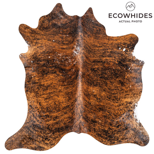 Vintage Brindle Cowhide Rug Size 6'0" L x 5'10" W 2023