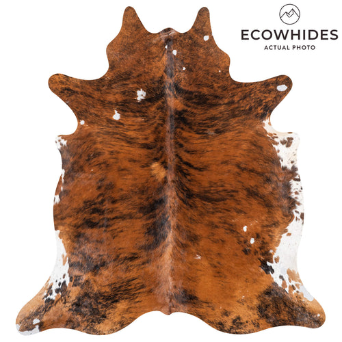 Vintage Brindle Cowhide Rug Size 6'1" L x 5'6" W 2100