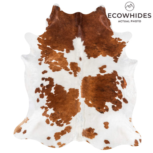 Vintage Tricolor Cowhide Rug Size 8'0" L x 7'0" W 2147