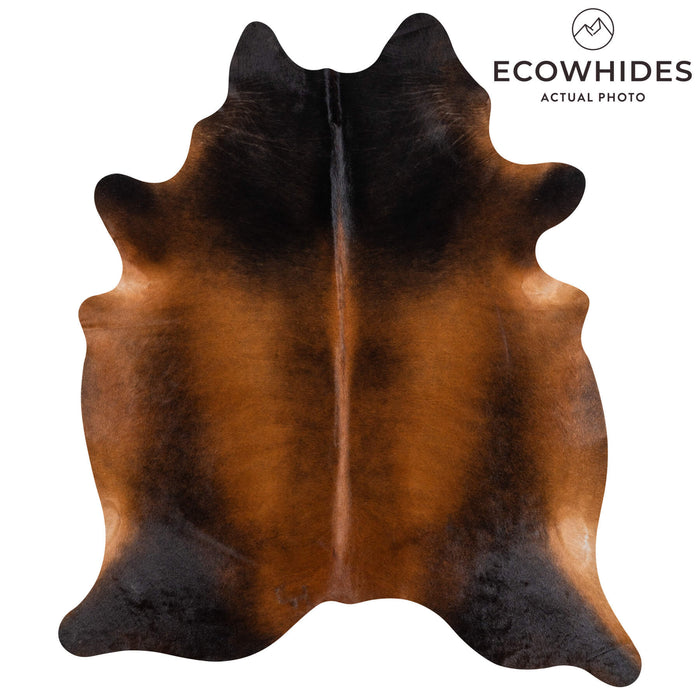Brazilian Mahogany Cowhide Rug Size 7'7" L x 6'6" W 2300