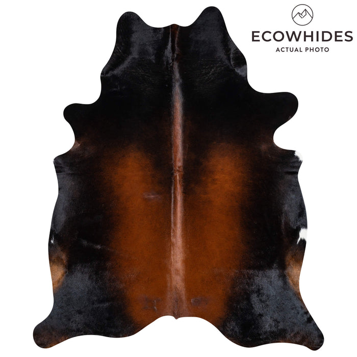 Brazilian Mahogany Cowhide Rug Size 7'7" L x 6'6" W 2302
