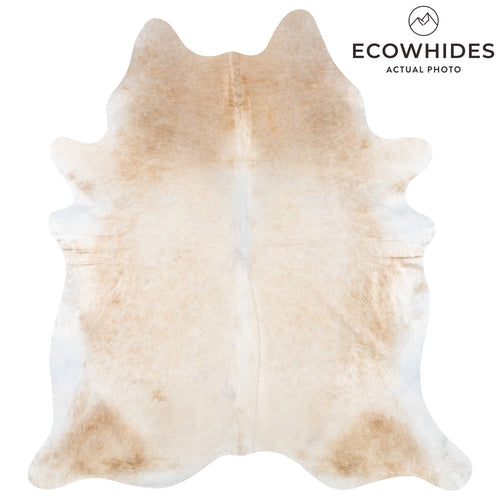 Brazilian Grey Palomino Cowhide Rug Size 7'7" L x 6'6" W 2308