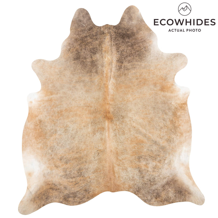 Brazilian Beige Cowhide Rug Size 7'7" L x 6'6" W 2312