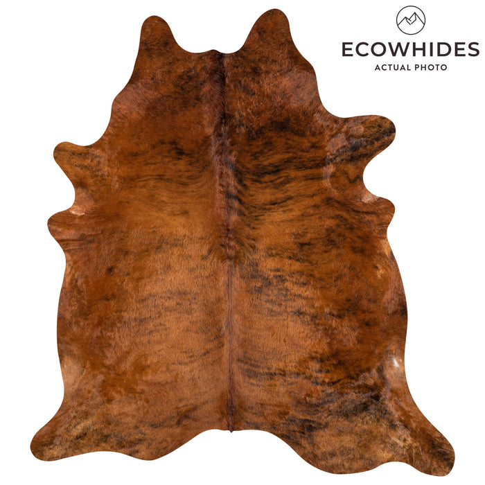 Brazilian Brindle Cowhide Rug Size 7'7" L x 6'6" W 2313