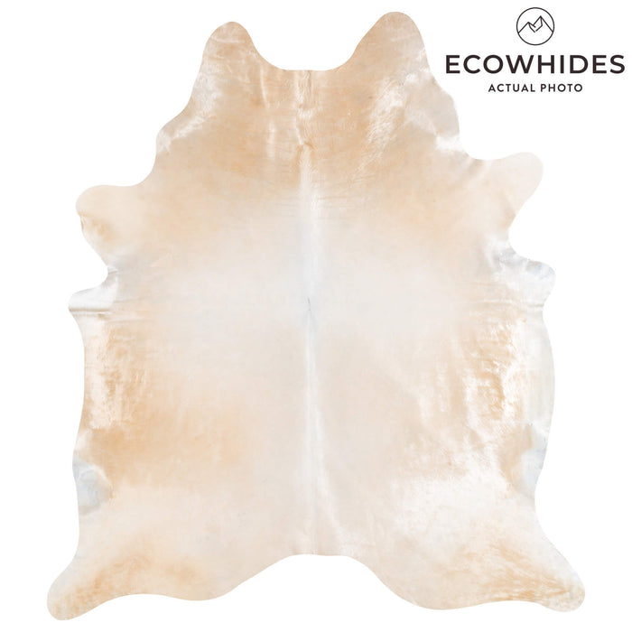 Brazilian Champagne Cowhide Rug Size 7'7" L x 6'6" W 2328