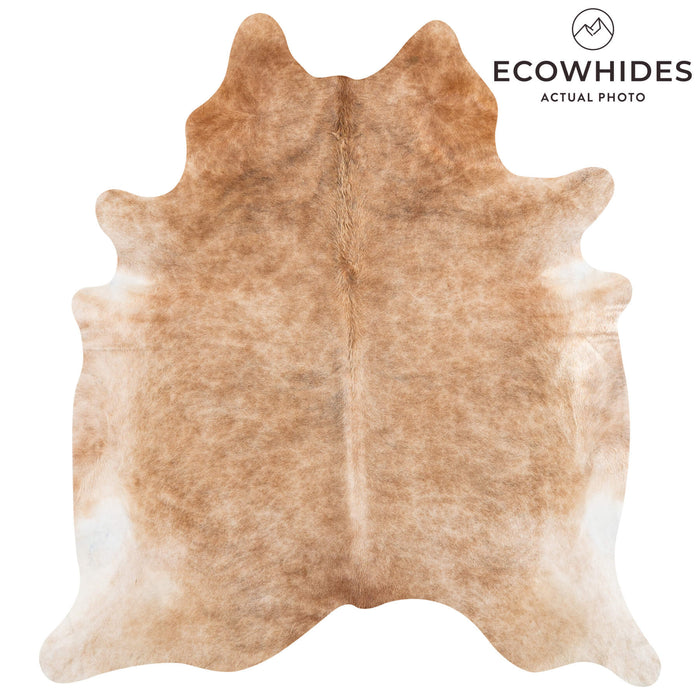 Brazilian Beige Cowhide Rug Size 7'7" L x 6'6" W 2339
