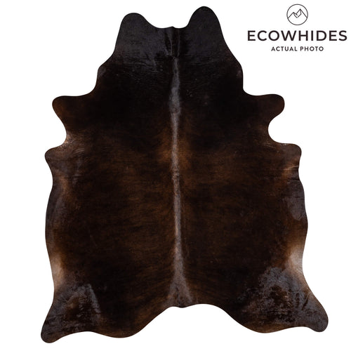 Brazilian Mahogany Cowhide Rug Size 7'7" L x 6'6" W 2344