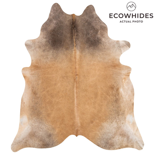 Brazilian Grey Palomino Cowhide Rug Size 7'7" L x 6'6" W 2351