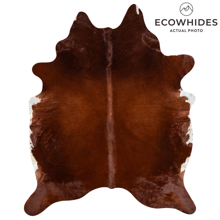 Brazilian Brown Cowhide Rug Size 7'7" L x 6'6" W 2354