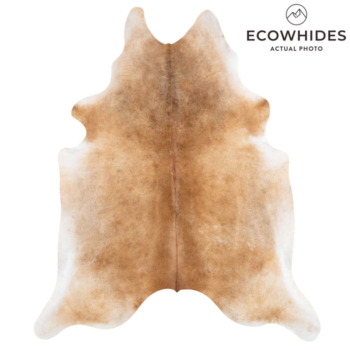 Brazilian Beige Cowhide Rug Size 7'7" L x 6'6" W 2370