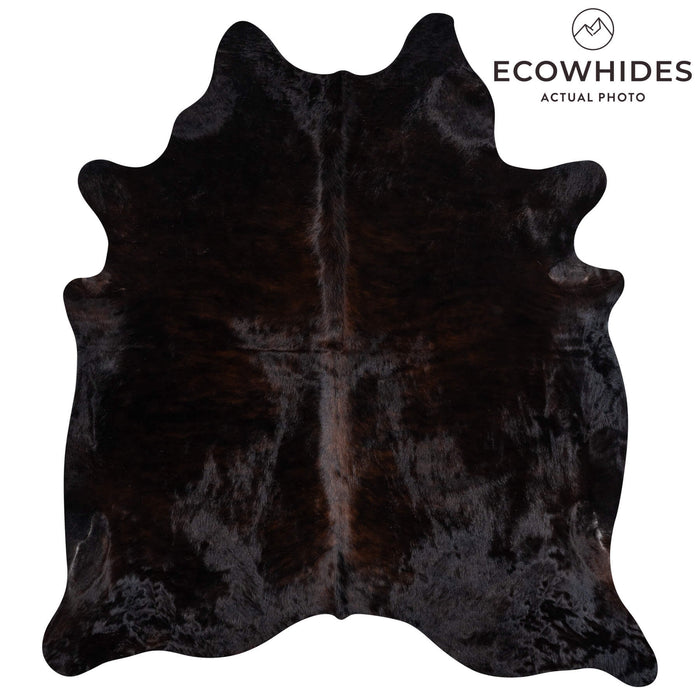 Brazilian Dark Brindle Cowhide Rug Size 7'7" L x 6'6" W 2372