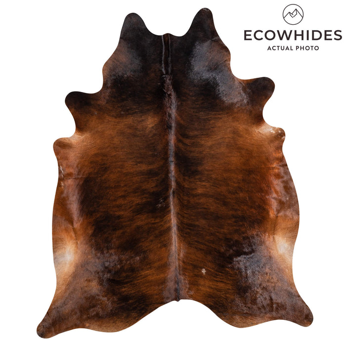 Brazilian Brindle Cowhide Rug Size 7'7" L x 6'6" W 2375