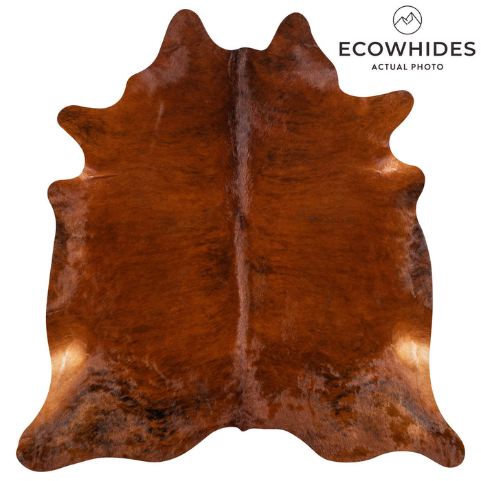 Brazilian Brindle Cowhide Rug Size 7'7" L x 6'6" W 2379