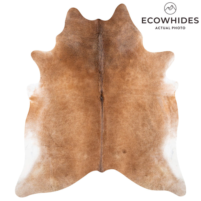 Brazilian Beige Cowhide Rug Size 7'7" L x 6'6" W 2389