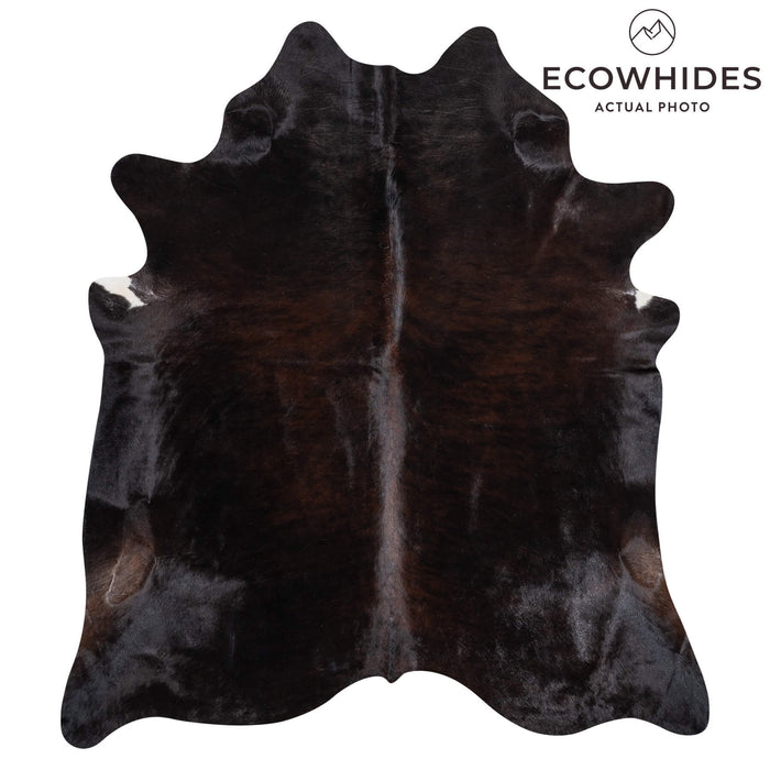Brazilian Dark Brindle Cowhide Rug Size 7'7" L x 6'6" W 2391
