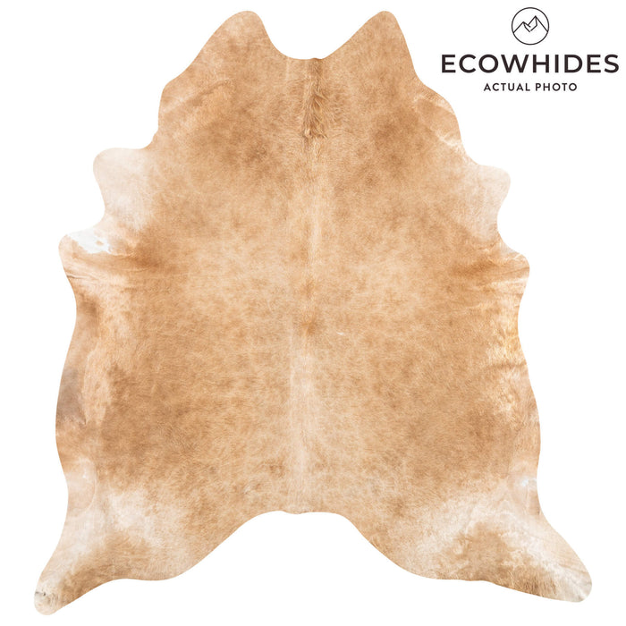 Brazilian Beige Cowhide Rug Size 8'2" L x 7'5" W 2484